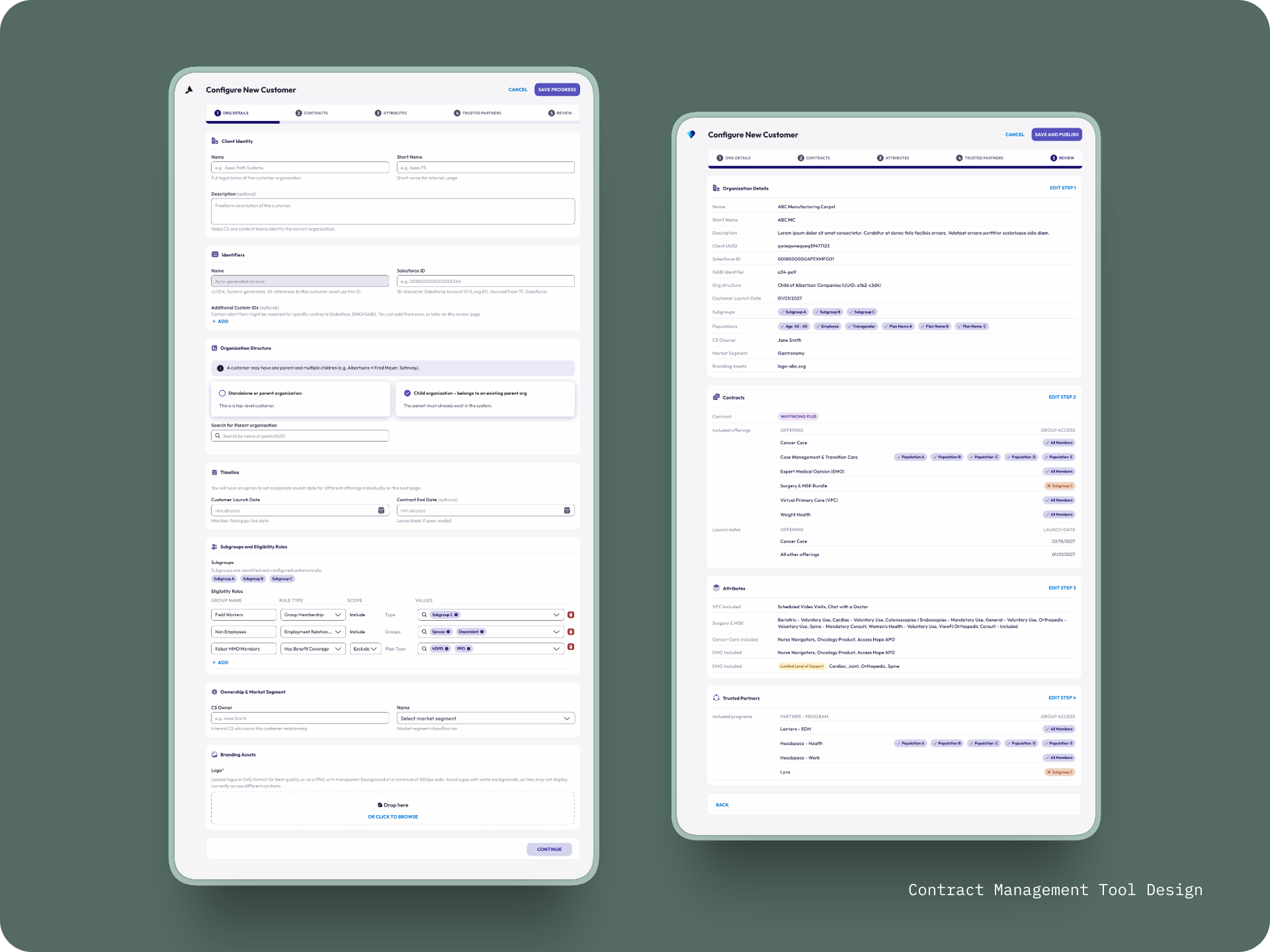 SaaS product dashboard UI