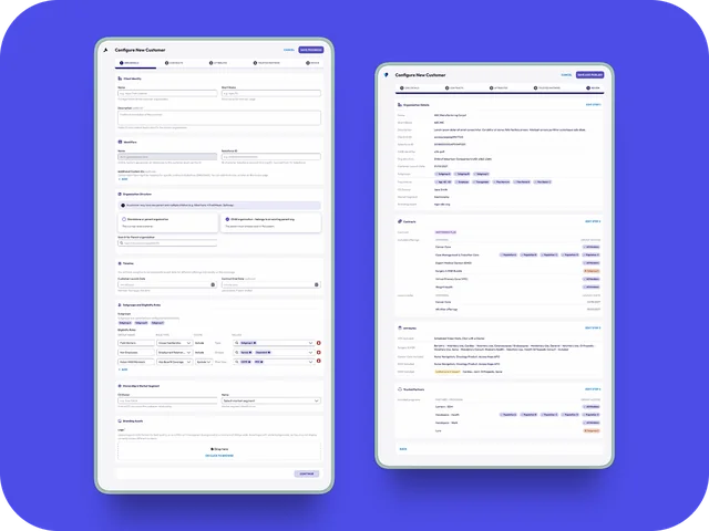SaaS product dashboard UI