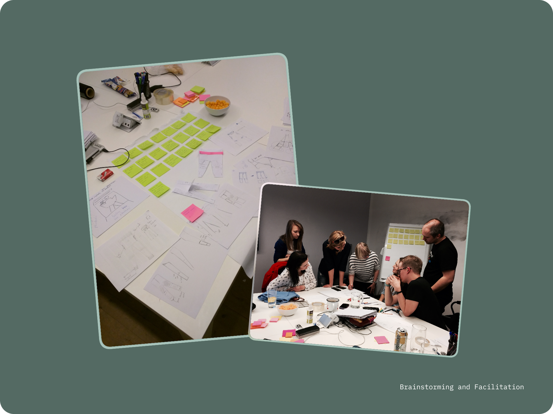 Vision workshop sticky-note session